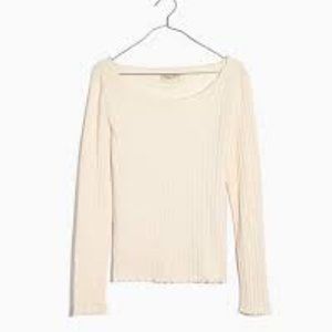 Madewell Ruffled Rib Top